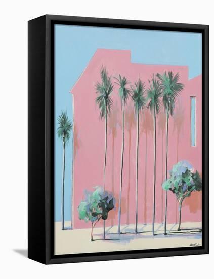 Miami twice, 2020 (oil on canvas)-Andrew Hewkin-Framed Stretched Canvas