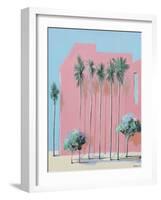 Miami twice, 2020 (oil on canvas)-Andrew Hewkin-Framed Giclee Print