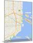 Miami, United States of America Map-null-Mounted Poster