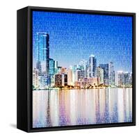 Miami Vibe-GI ArtLab-Framed Stretched Canvas