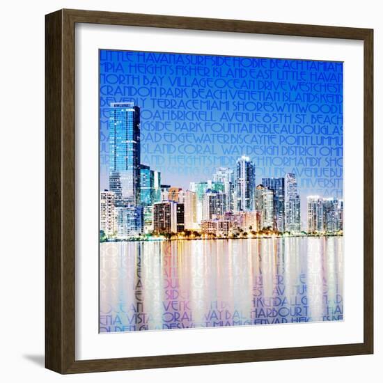 Miami Vibe-GI ArtLab-Framed Giclee Print