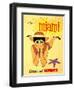 Miami Vintage Tropical Travel Poster-null-Framed Art Print