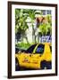 Miami Yellow Cab - In the Style of Oil Painting-Philippe Hugonnard-Framed Giclee Print