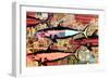 Miami-Shark Toof-Framed Art Print