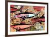 Miami-Shark Toof-Framed Art Print