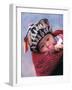 Miao Baby Wearing Traditional Hat, China-Keren Su-Framed Photographic Print