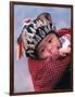 Miao Baby Wearing Traditional Hat, China-Keren Su-Framed Photographic Print