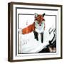 "Mice Hiding from Fox,"February 3, 1923-Paul Bransom-Framed Giclee Print