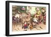 Mice in Cobblers Shop-null-Framed Art Print