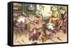 Mice in Cobblers Shop-null-Framed Stretched Canvas