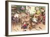 Mice in Cobblers Shop-null-Framed Art Print