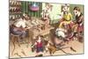 Mice in Cobblers Shop-null-Mounted Art Print