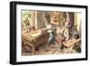 Mice in Tool Shop-null-Framed Art Print