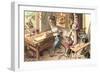 Mice in Tool Shop-null-Framed Art Print