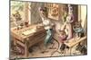 Mice in Tool Shop-null-Mounted Art Print