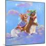 Mice, Squirrel and Bunny family in Clouds II-Judy Mastrangelo-Mounted Giclee Print