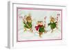 Mice with Candy Canes-Beverly Johnston-Framed Giclee Print