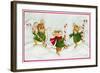 Mice with Candy Canes-Beverly Johnston-Framed Giclee Print