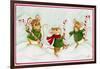 Mice with Candy Canes-Beverly Johnston-Framed Giclee Print