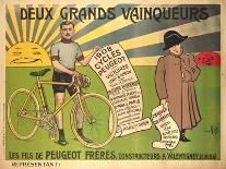 Advertising Poster for Peugeot Freres Bicycles-Mich-Framed Stretched Canvas