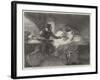 Michael Angelo Attending on His Sick Servant, Urbino-Louis Haghe-Framed Giclee Print