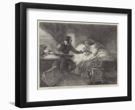 Michael Angelo Attending on His Sick Servant, Urbino-Louis Haghe-Framed Giclee Print