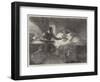 Michael Angelo Attending on His Sick Servant, Urbino-Louis Haghe-Framed Giclee Print