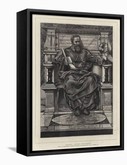 Michael Angelo Buonarroti-Sir Edward John Poynter-Framed Stretched Canvas