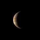 Crescent Jupiter with the Great Red Spot.-Michael Benson-Photographic Print