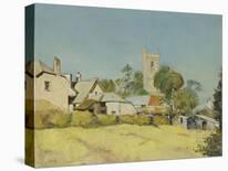 Old Garrison Buildings, Mahon Harbour-Michael Broadbent-Framed Stretched Canvas