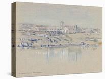 Old Garrison Buildings, Mahon Harbour-Michael Broadbent-Stretched Canvas