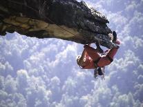 Climber on Edge of Rock, USA-Michael Brown-Photographic Print