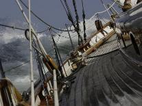 Sailboat in Rough Water, Ticonderoga Race-Michael Brown-Premium Photographic Print