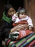 Woman with Child, Tibet-Michael Brown-Photographic Print