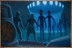 Hill Alien Abduction-Michael Buhler-Art Print