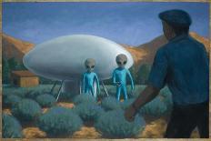Hill Alien Abduction-Michael Buhler-Art Print