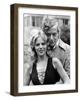 Michael Caine with Britt Ekland-Associated Newspapers-Framed Photo