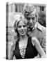 Michael Caine with Britt Ekland-Associated Newspapers-Stretched Canvas