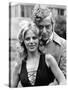 Michael Caine with Britt Ekland-Associated Newspapers-Stretched Canvas