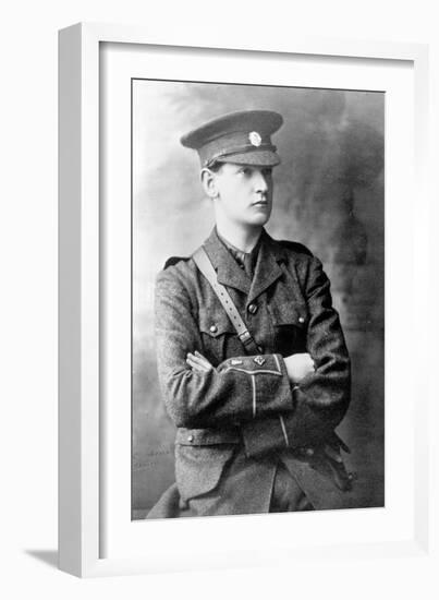 Michael Collins (1890-1922) in the Uniform of the Irish Republican Army, c.1916-Irish Photographer-Framed Photographic Print