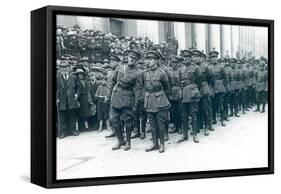 Michael Collins (1890-1922) (Left) as Head of the Irish Free State Army at the Funeral of Arthur…-Irish Photographer-Framed Stretched Canvas