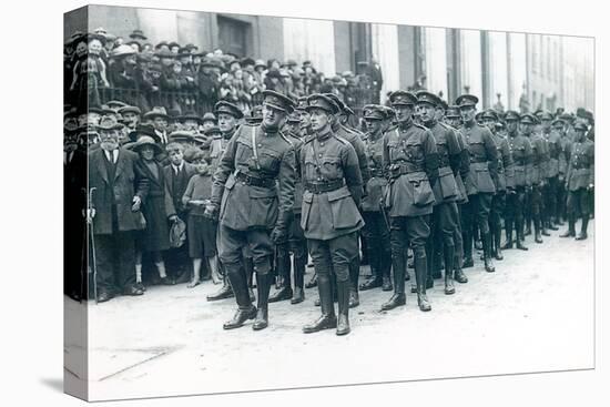 Michael Collins (1890-1922) (Left) as Head of the Irish Free State Army at the Funeral of Arthur…-Irish Photographer-Stretched Canvas