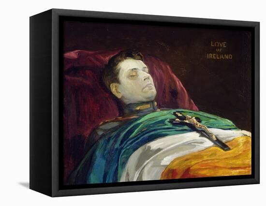 Michael Collins (Love of Ireland), 1922-Sir John Lavery-Framed Stretched Canvas