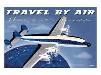 Travel By Air, Imperial Airways Empire Flying Boat-Michael Crampton-Art Print