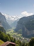 Staubbach Falls in Lauterbrunnen, Jungfrau Region, Switzerland, Europe-Michael DeFreitas-Photographic Print