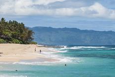Waikiki Beach and Diamond Head, Waikiki, Honolulu, Oahu, Hawaii, United States of America, Pacific-Michael DeFreitas-Stretched Canvas