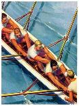 "Scullers," Saturday Evening Post Cover, June 25, 1938-Michael Dolas-Mounted Giclee Print