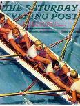 "Scullers," Saturday Evening Post Cover, June 25, 1938-Michael Dolas-Framed Stretched Canvas