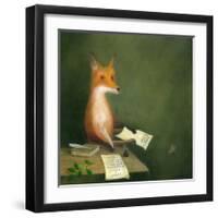 Michael Drayton Writing Poly-Olbion-DD McInnes-Framed Art Print