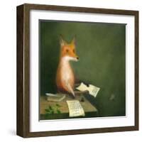 Michael Drayton Writing Poly-Olbion-DD McInnes-Framed Art Print